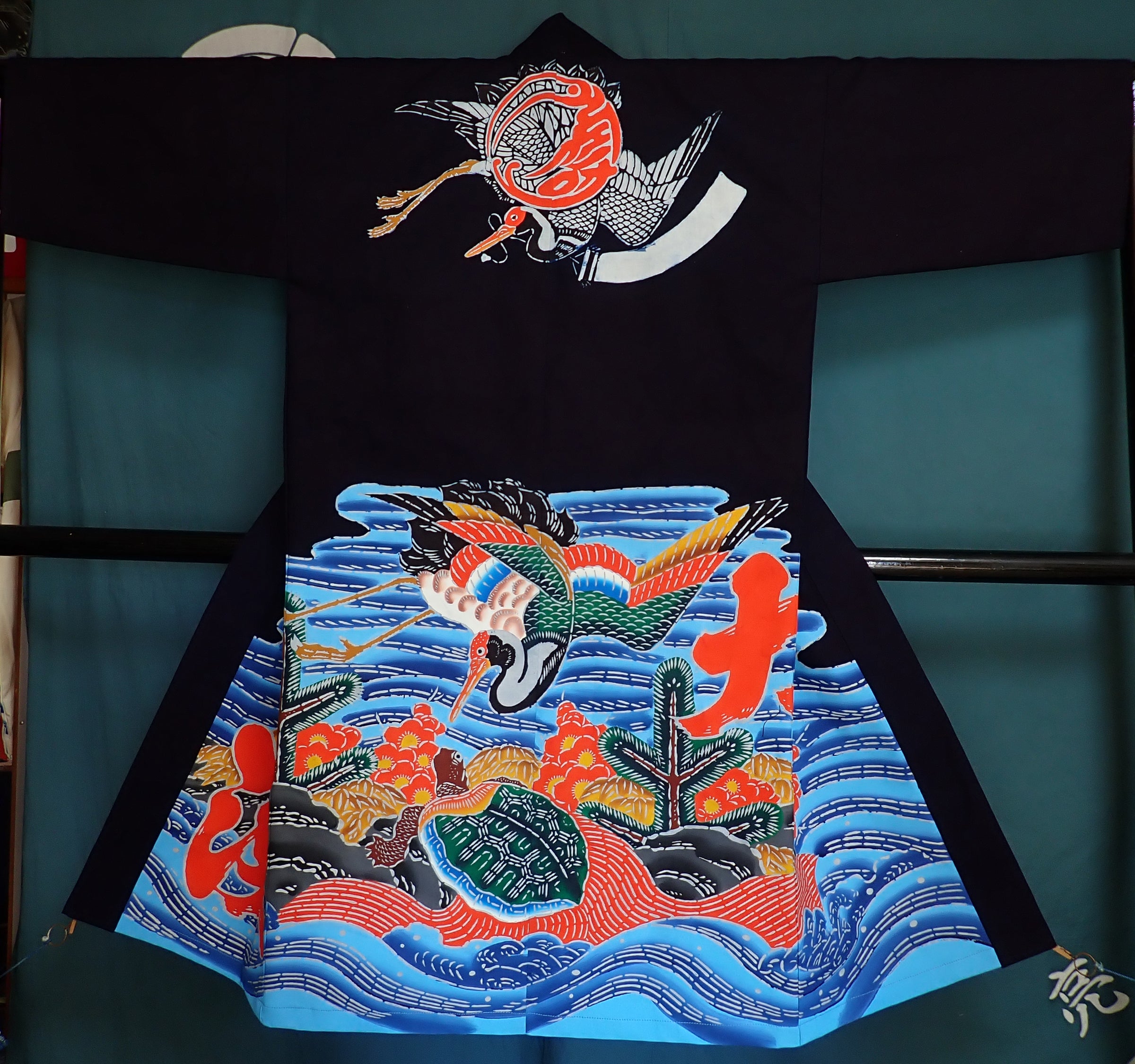 【未使用品】萬祝染　長着　鈴染　鴨川　萬祝 鴨川萬祝染 鈴染